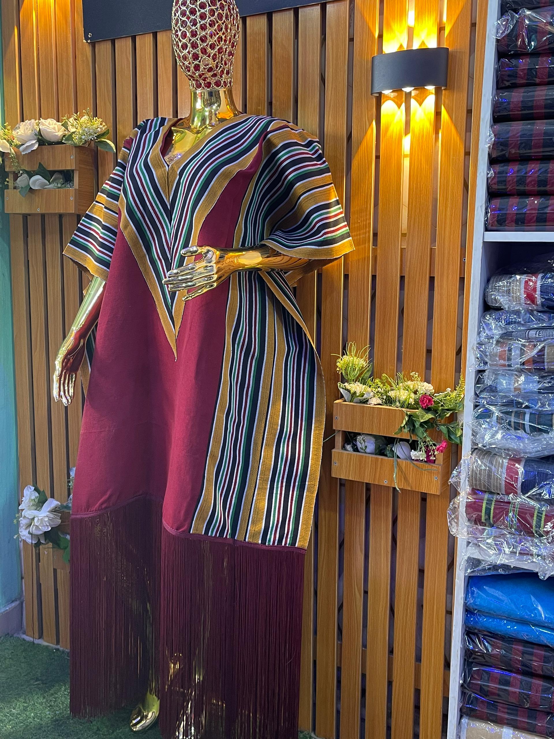 Heritage Capsule - Cultural Story Collection featuring traditional African-inspired kaftan with geometric patterns