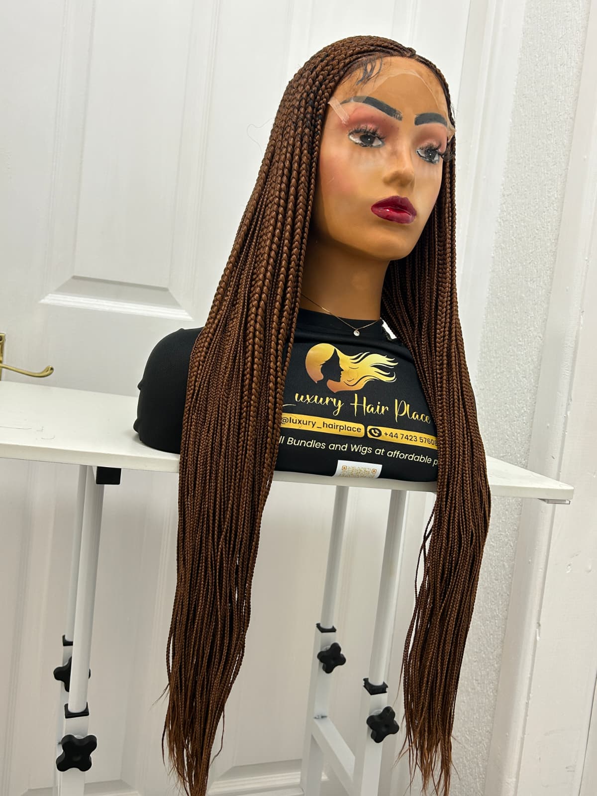 Brown Braids Wig - Protective Style